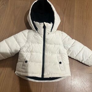 Michael Kors White Puffer Jacket with Hood